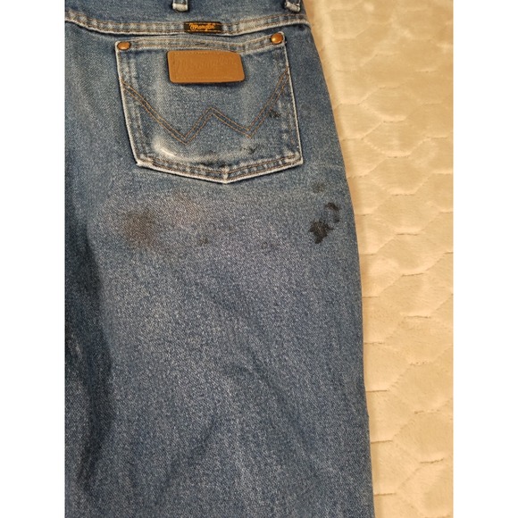 Wrangler Jeans Mens Tag 33x32 Fits 33x31 Cowboy Cut Denim Pants 936PWD - Picture 14 of 16